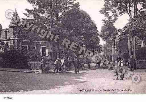 Ville de PERSAN, carte postale ancienne