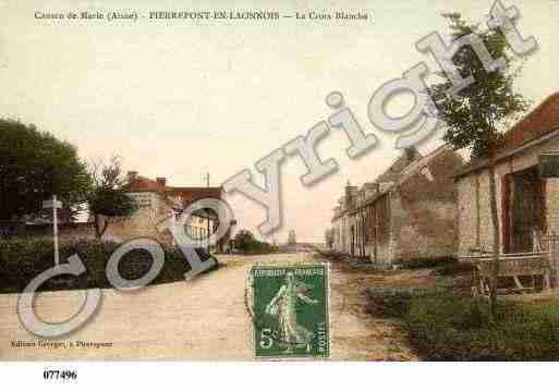 Ville de PIERREPONT, carte postale ancienne