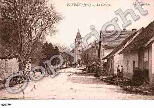 Ville de PLEURE, carte postale ancienne