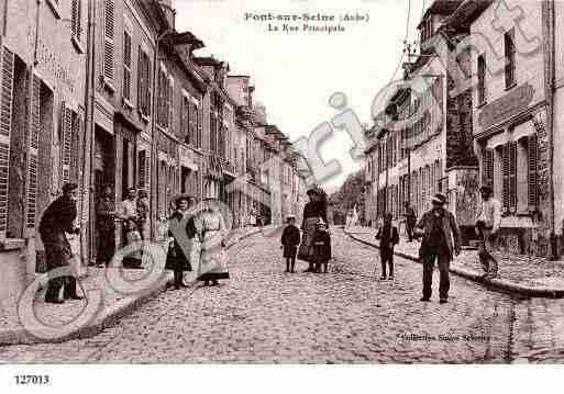 Ville de PONTSURSEINE, carte postale ancienne