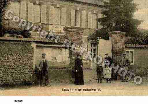 Ville de RICHEVILLE, carte postale ancienne