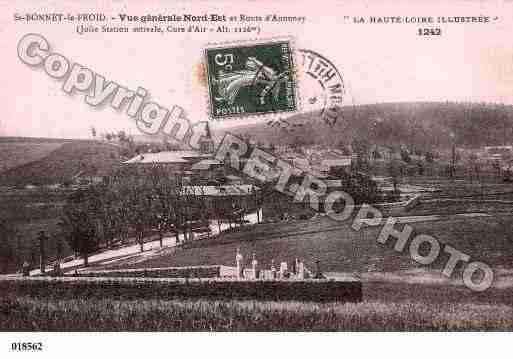 Ville de SAINTBONNETLEFROID, carte postale ancienne