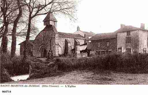 Ville de SAINTMARTINDEJUSSAC, carte postale ancienne