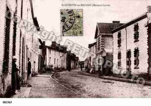 Ville de SAINTQUENTINENMAUGES, carte postale ancienne