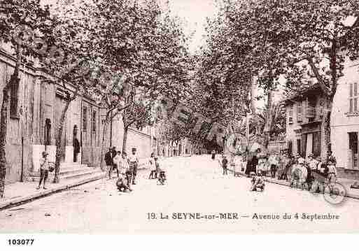 Ville de SEYNESURMER(LA), carte postale ancienne