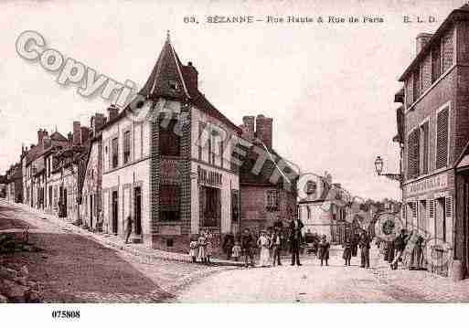 Ville de SEZANNE, carte postale ancienne