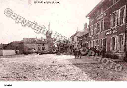 Ville de SOLGNE, carte postale ancienne