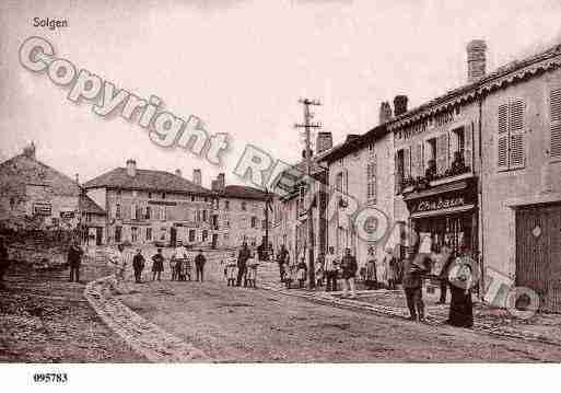 Ville de SOLGNE, carte postale ancienne