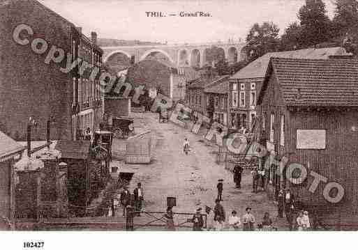 Ville de THIL, carte postale ancienne