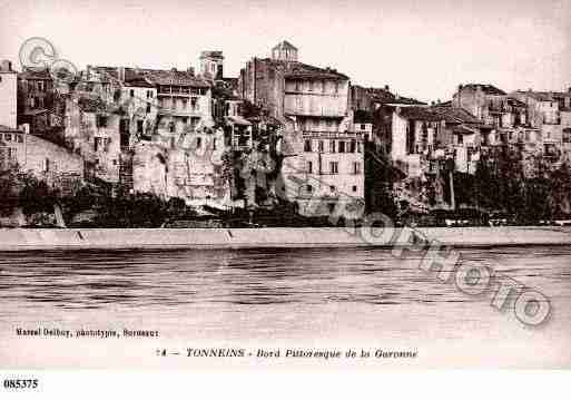 Ville de TONNEINS, carte postale ancienne