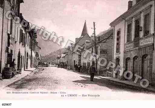 Ville de URDOS, carte postale ancienne