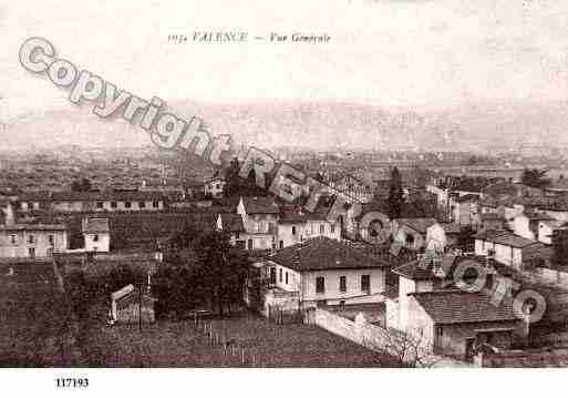 Ville de VALENCE, carte postale ancienne