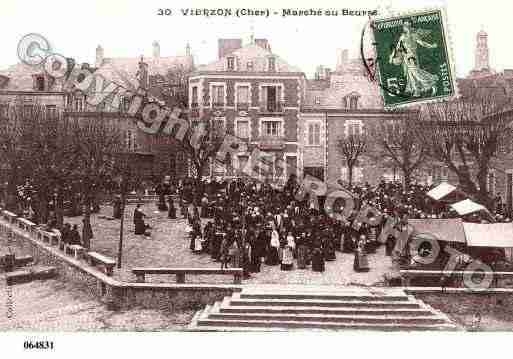 Ville de VIERZON, carte postale ancienne