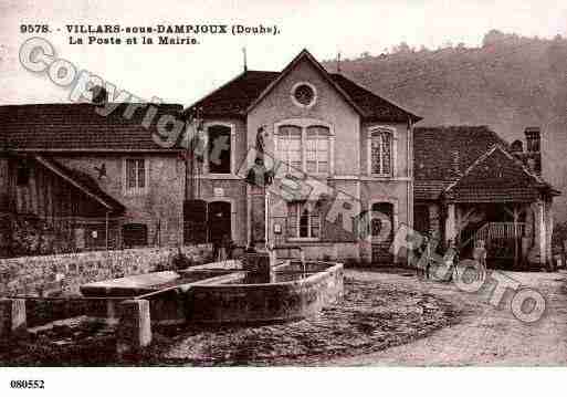 Ville de VILLARSLESDAMPJOUX, carte postale ancienne