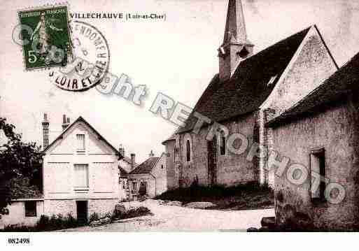 Ville de VILLECHAUVE, carte postale ancienne