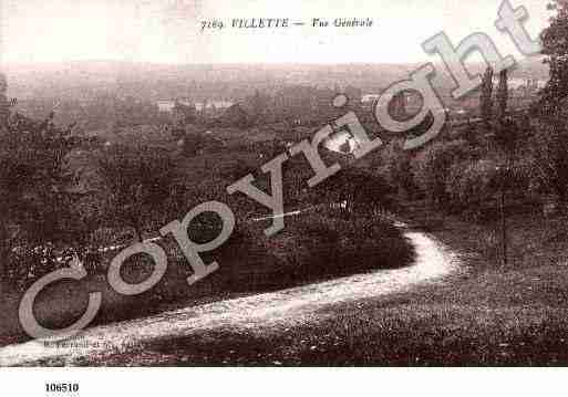 Ville de VILLETTE, carte postale ancienne