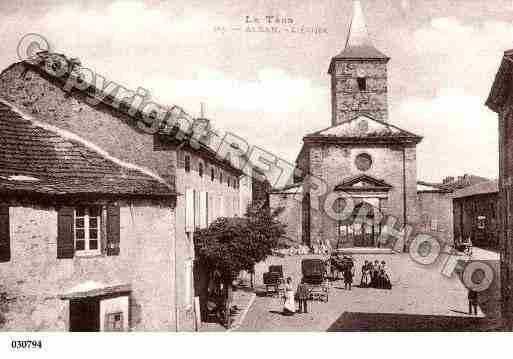 Ville de ALBAN, carte postale ancienne