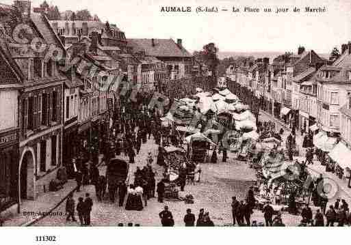 Ville de AUMALE, carte postale ancienne