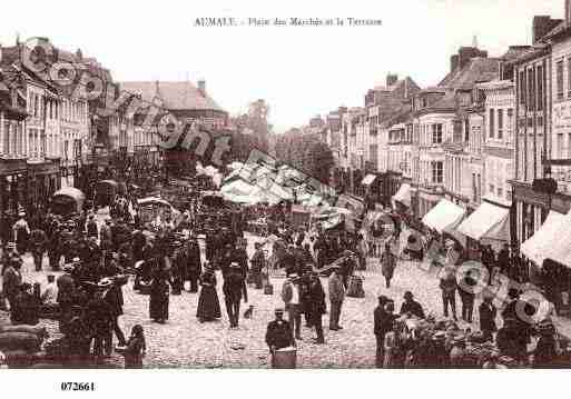 Ville de AUMALE, carte postale ancienne