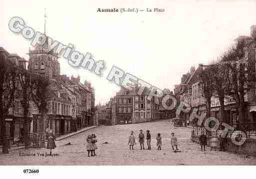 Ville de AUMALE, carte postale ancienne
