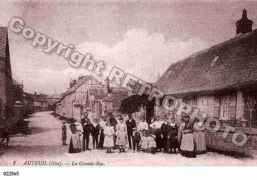 Ville de AUTEUIL, carte postale ancienne