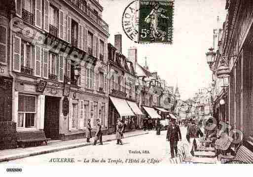 Ville de AUXERRE, carte postale ancienne