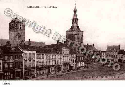 Ville de BAILLEUL, carte postale ancienne