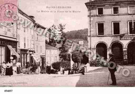 Ville de BAINSLESBAINS, carte postale ancienne