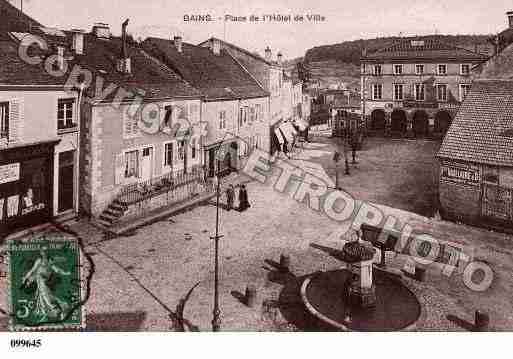 Ville de BAINSLESBAINS, carte postale ancienne