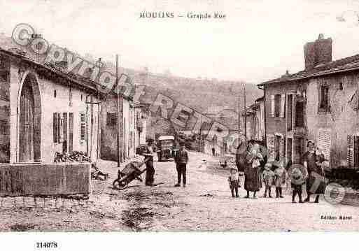 Ville de BOUXIERESAUXCHENES, carte postale ancienne