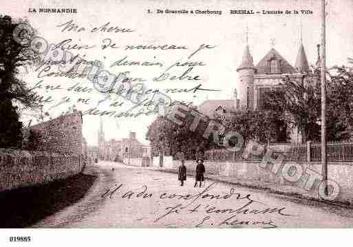 Ville de BREHAL, carte postale ancienne