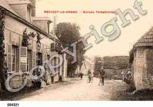 Ville de BROUSSYLEGRAND, carte postale ancienne