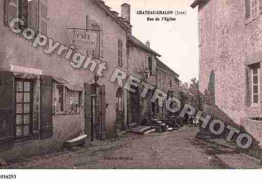 Ville de CHATEAUCHALON, carte postale ancienne