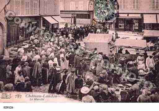 Ville de CHATEAULANDON, carte postale ancienne