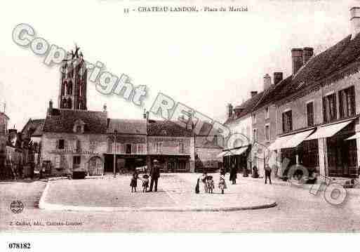 Ville de CHATEAULANDON, carte postale ancienne