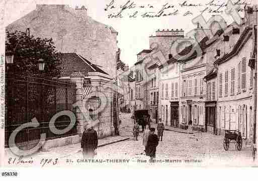 Ville de CHATEAUTHIERRY, carte postale ancienne