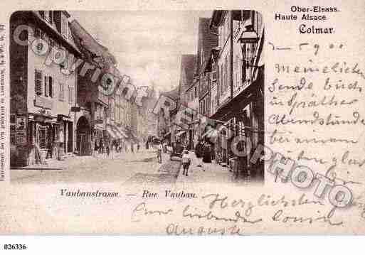 Ville de COLMAR, carte postale ancienne