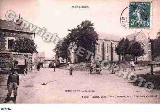 Ville de CONCORET, carte postale ancienne