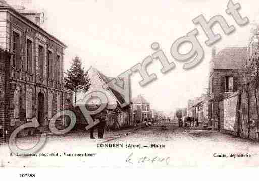 Ville de CONDREN, carte postale ancienne