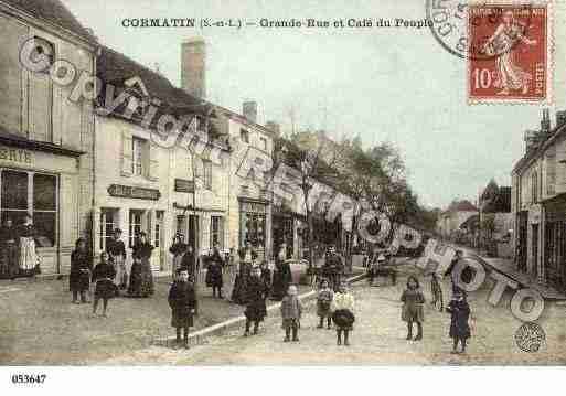 Ville de CORMATIN, carte postale ancienne