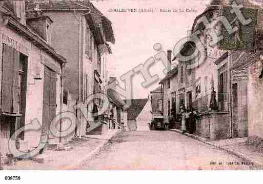 Ville de COULEUVRE, carte postale ancienne