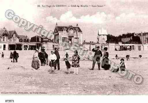 Ville de CROTOY(LE), carte postale ancienne