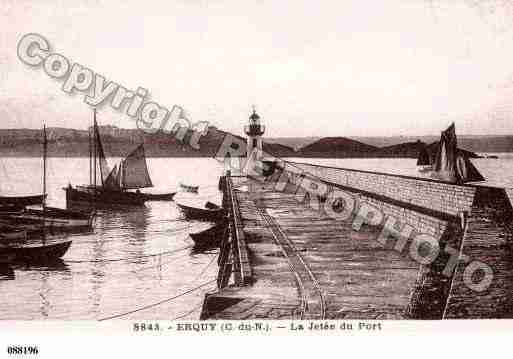 Ville de ERQUY, carte postale ancienne