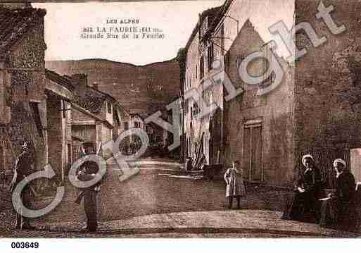 Ville de FAURIE(LA), carte postale ancienne