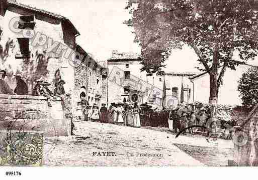 Ville de FAYETLECHATEAU, carte postale ancienne