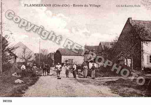 Ville de FLAMMERANS, carte postale ancienne