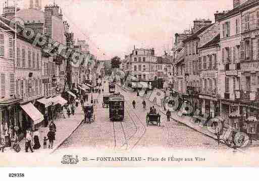 Ville de FONTAINEBLEAU, carte postale ancienne