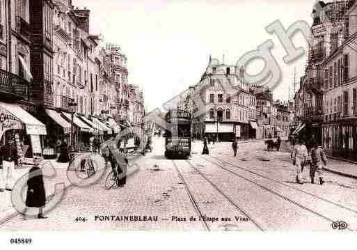 Ville de FONTAINEBLEAU, carte postale ancienne