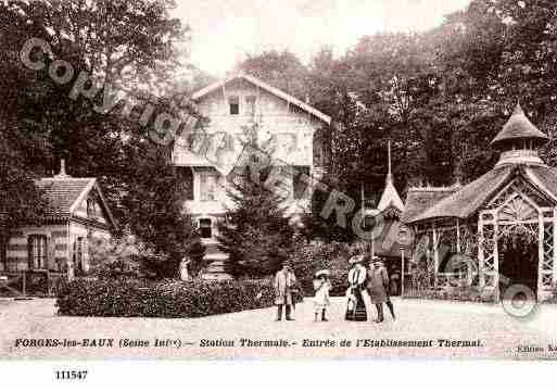 Ville de FORGESLESEAUX, carte postale ancienne