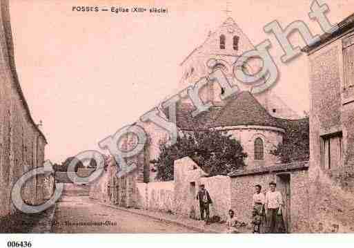 Ville de FOSSES, carte postale ancienne